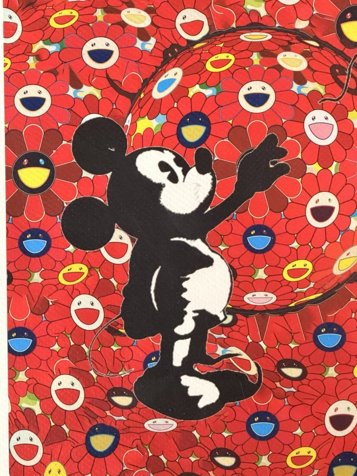 Death NYC — Print Mickey Mouse Murakami Flowers Banksy Heart 5/100
