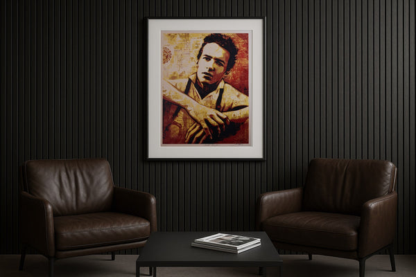 Shepard Fairey Strummer Canvas Print 2010 Signed Limited Edition Screen Print