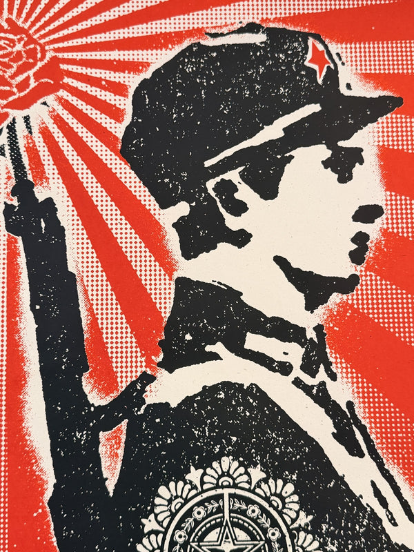 Shepard Fairey OBEY Chinese Soldier 2000 Signed AP Screen Print 18x24 Rare