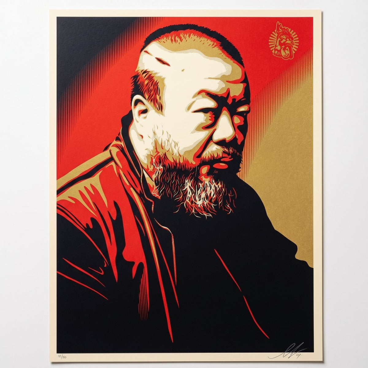 Shepard Fairey OBEY Ai Weiwei Cost of Expression 2014 Signed /375 Screen Print
