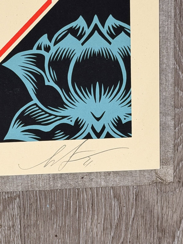 Shepard Fairey OBEY Collage Signed Numbered Screen Print Obey Giant 133/300