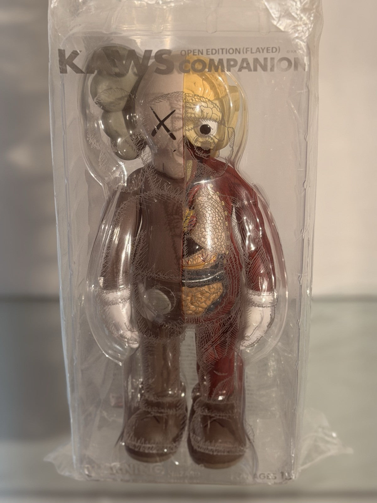 KAWS Companion Flayed Open Edition Set of 4 Black Grey Brown Blush Medicom NEW