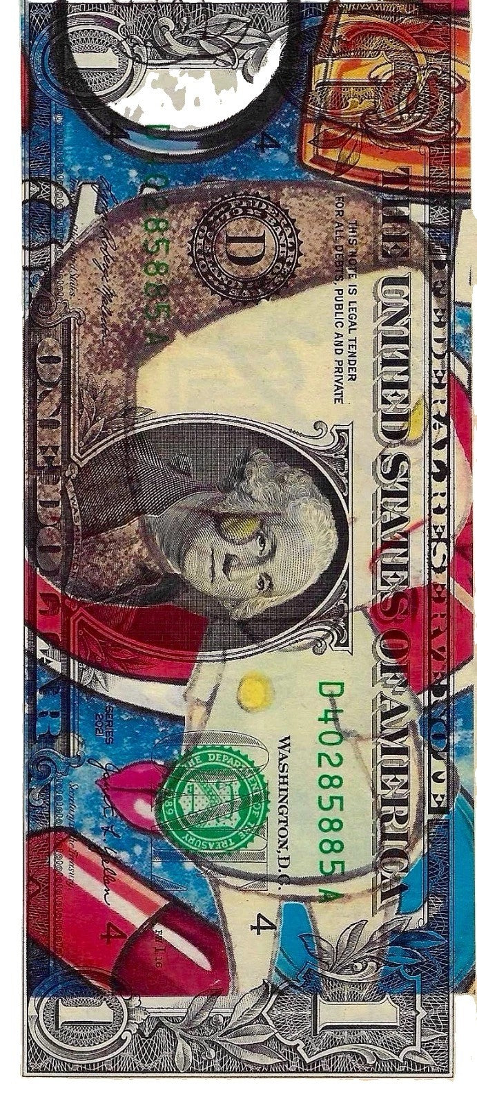 Death NYC –Yoshitomo Nara Girl $1 Dollar Bill Signed & Numbered RARE!
