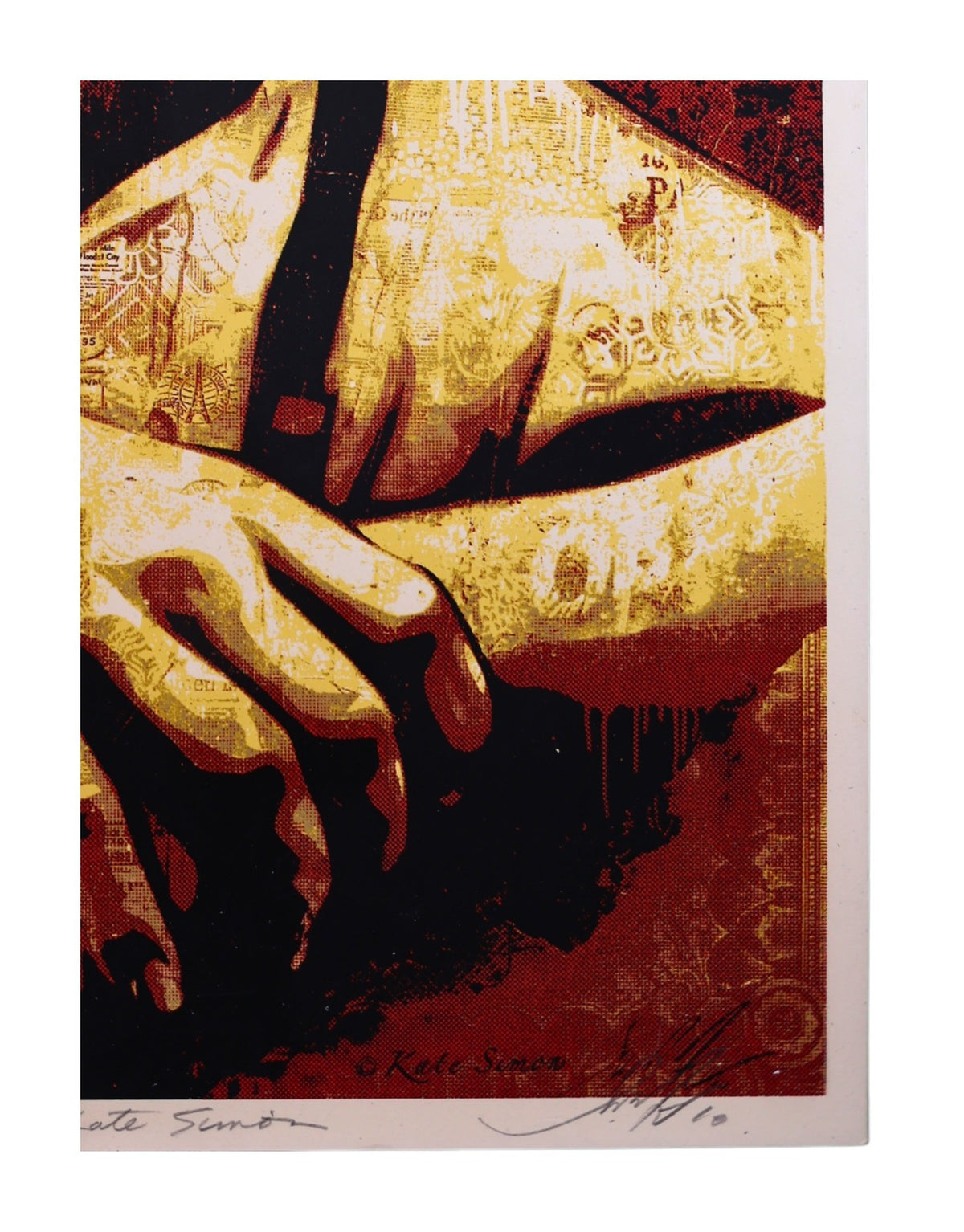 Shepard Fairey Strummer Canvas Print 2010 Signed Limited Edition Screen Print