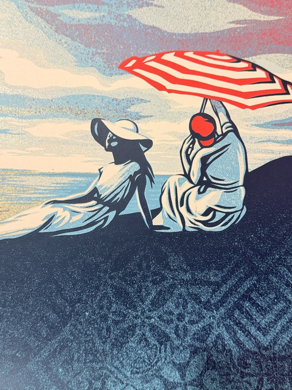 Shepard Fairey Bliss at the Sunset Edge Signed Numbered 338/550 OBEY Giant Print
