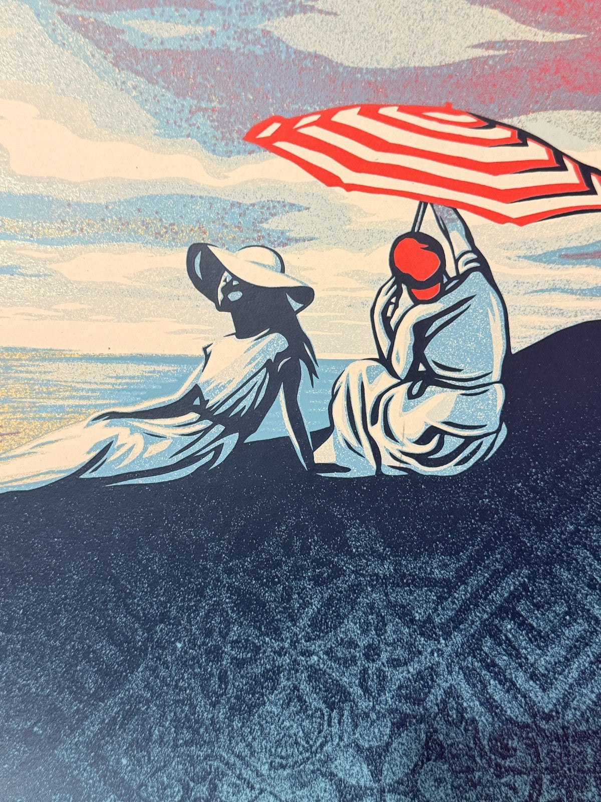 Shepard Fairey Bliss at the Cliff's Edge Signed Numbered Screen Print 2024 /550