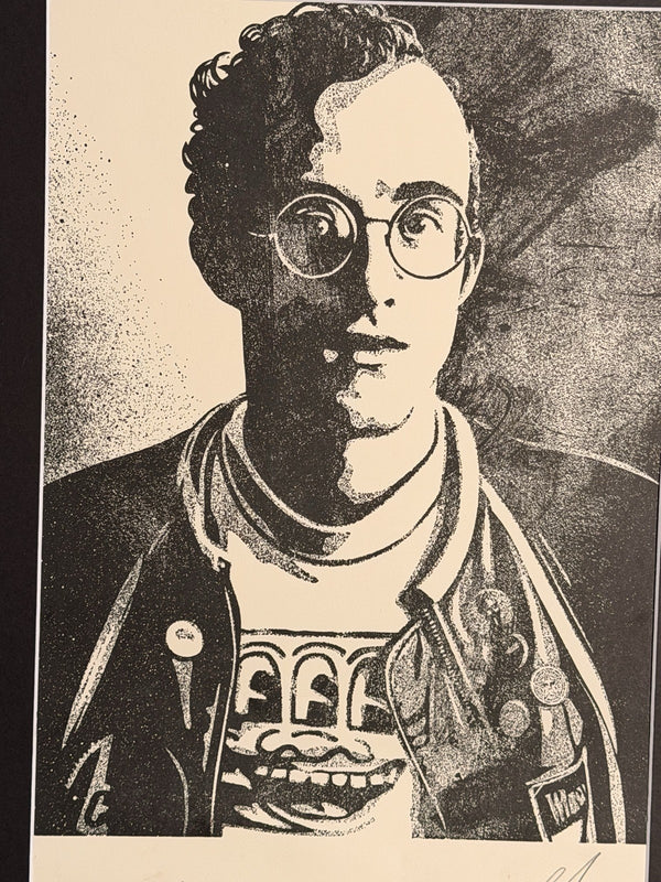 Shepard Fairey Keith Haring Signed Numbered FRAMED Print 2020 Obey Giant 23/450