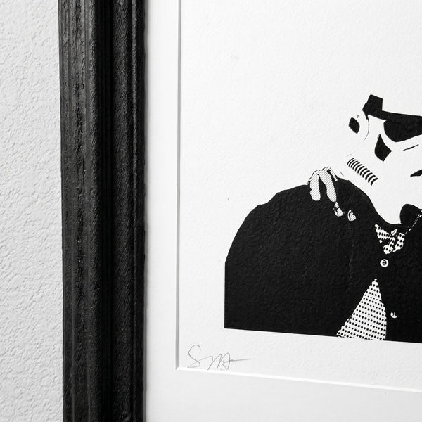 RARE ART - Death NYC Obama x Stormtrooper Signed Art Print, 2013 AP Framed