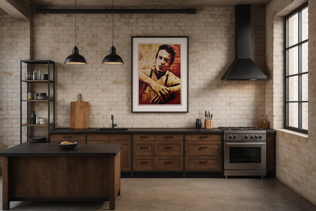 Shepard Fairey Strummer Canvas Print 2010 Signed Limited Edition Screen Print