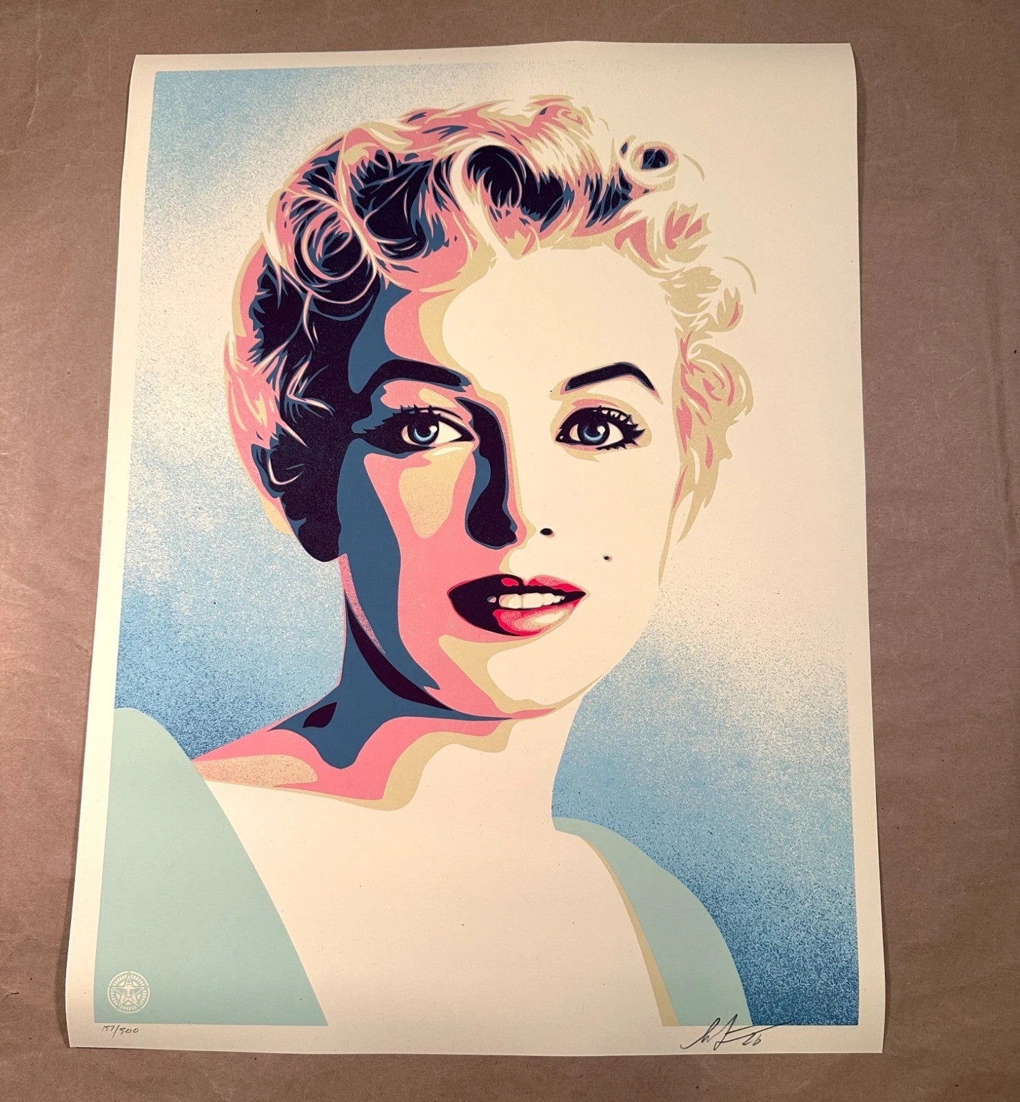 Shepard Fairey Marilyn Sunrise Signed Numbered Screen Print 335/500 OBEY 2026