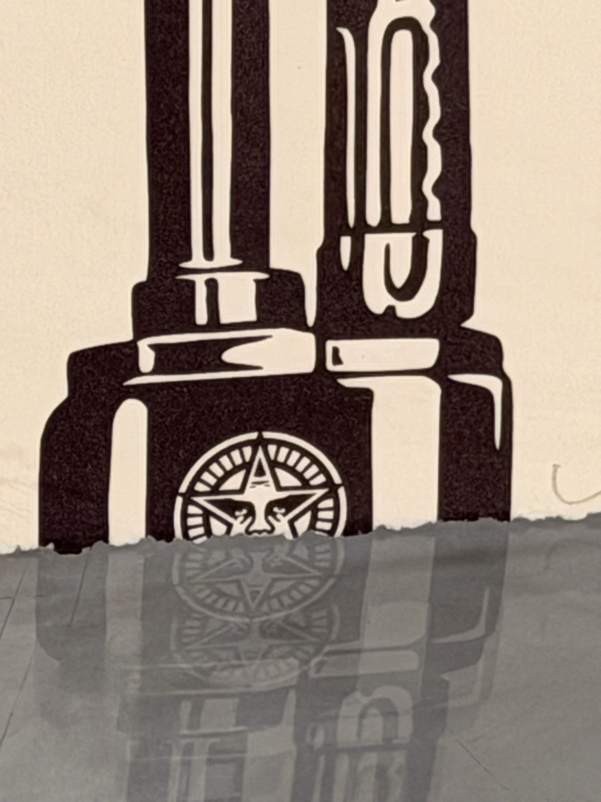 Shepard Fairey AK-47 Lotus Signed Numbered Letterpress OBEY Print 2021 /450