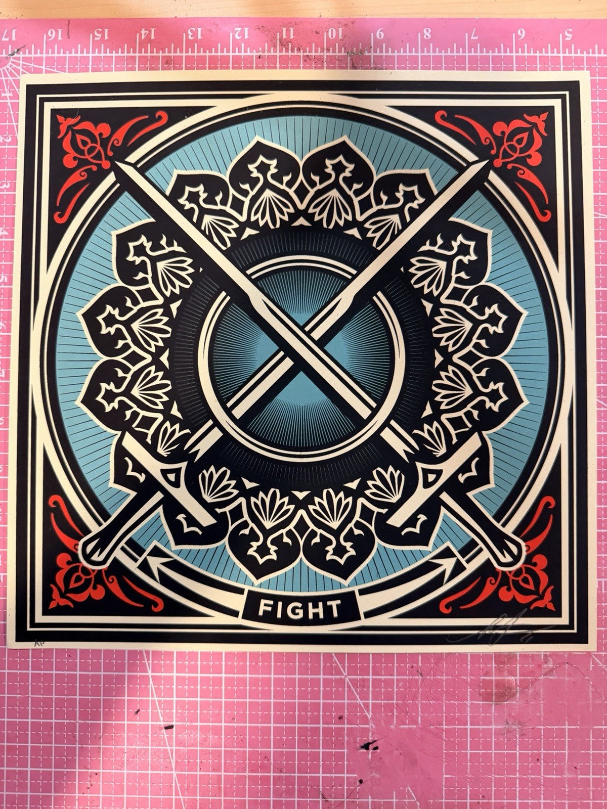 Shepard Fairey FIGHT Artist Proof AP Revolutionary Love 2021 Signed Print