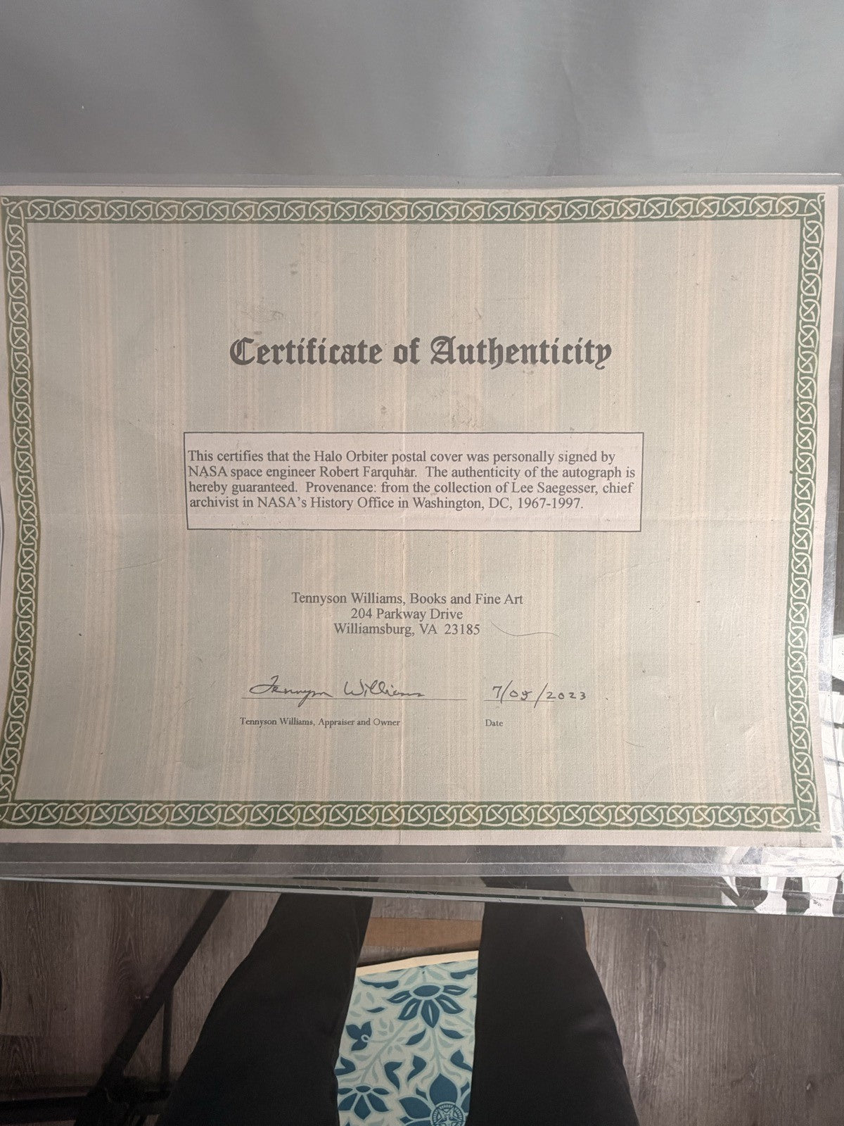 Robert Farquhar Signed ISEE-3 First Halo Orbiter Space Cover NASA with COA