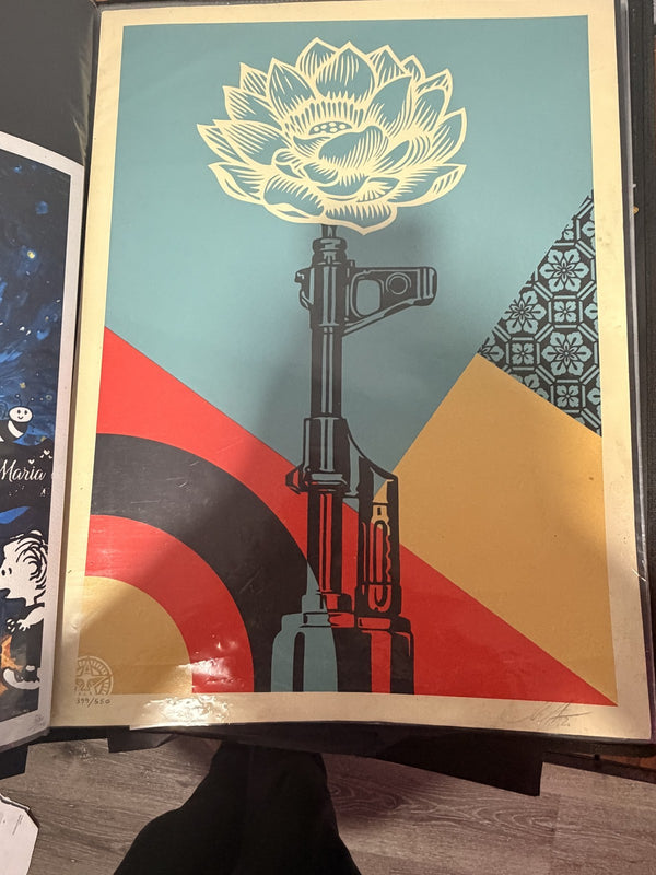 Shepard Fairey Lonesome Signed Numbered Screen Print Obey Giant 407/450