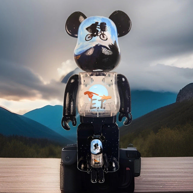 Bearbrick BE@RBRICK E.T. Extra-Terrestrial Light Up 400% 100% Medicom Sealed New