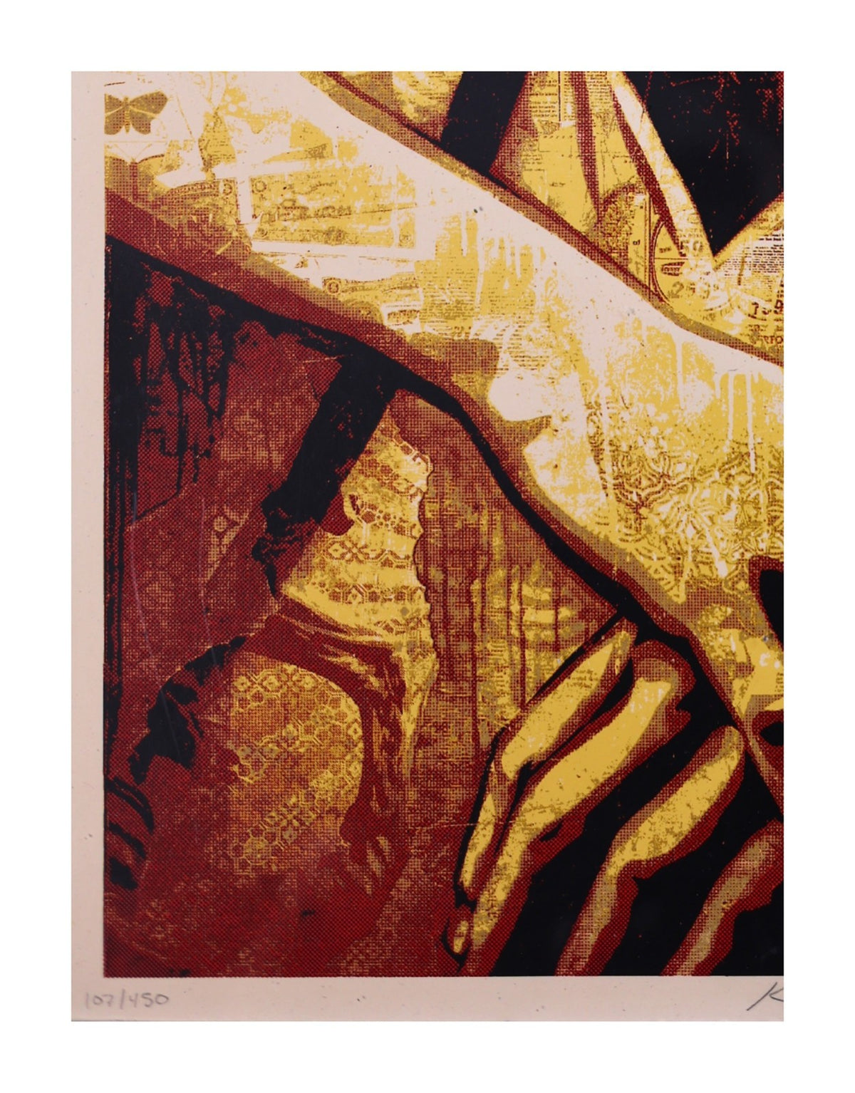 Shepard Fairey Strummer Canvas Print 2010 Signed Limited Edition Screen Print