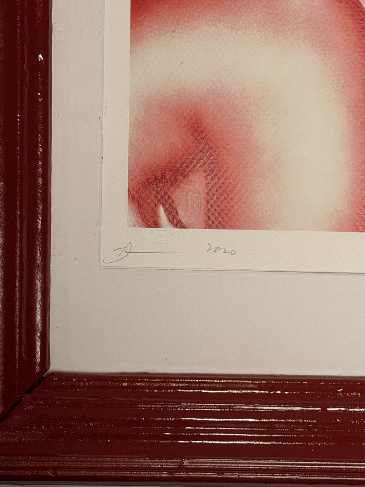 Death NYC — Kate Moss Rihanna Red Drip 2020 A/P Artist Proof Framed