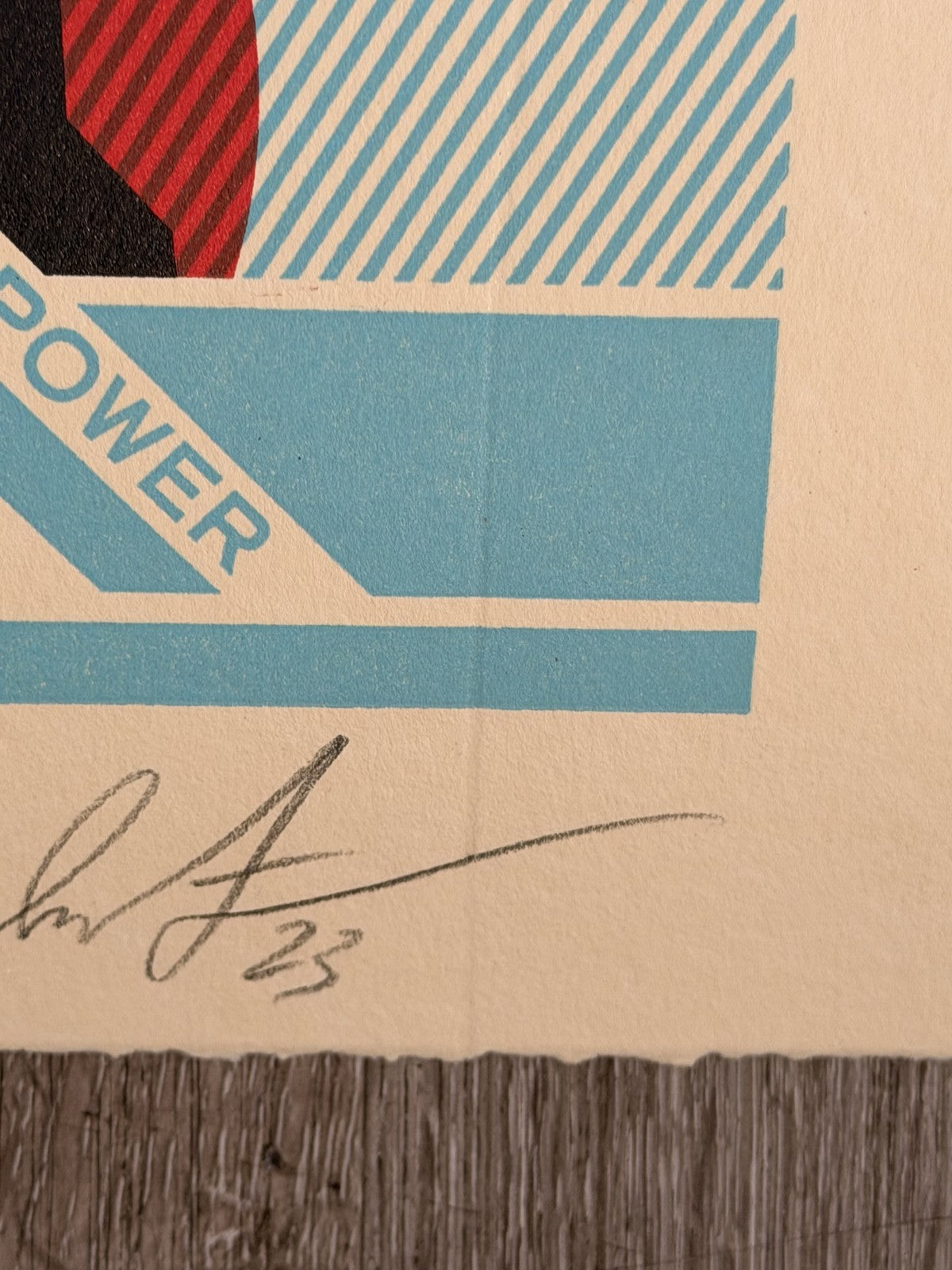 Shepard Fairey Green Power Factory Signed Numbered Letterpress OBEY 2023 /450