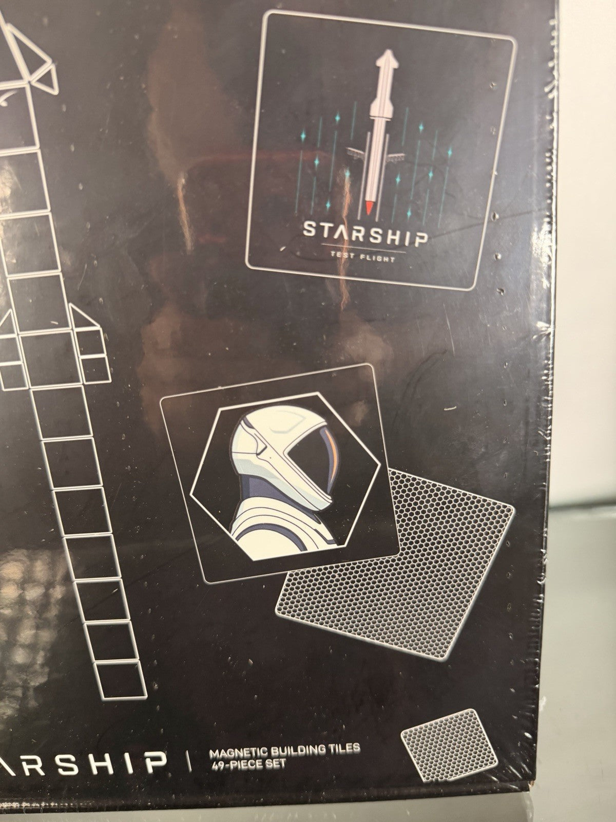 SpaceX Starship Magnetic Building Tiles 49-Piece Set - New Sealed Official