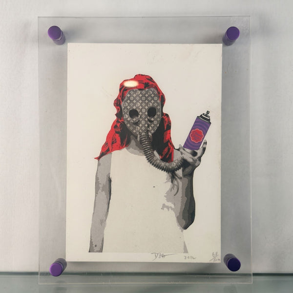 Death NYC LV Gas Mask Spray Can Murakami Signed 68/100 2012 Street Art Pop Art