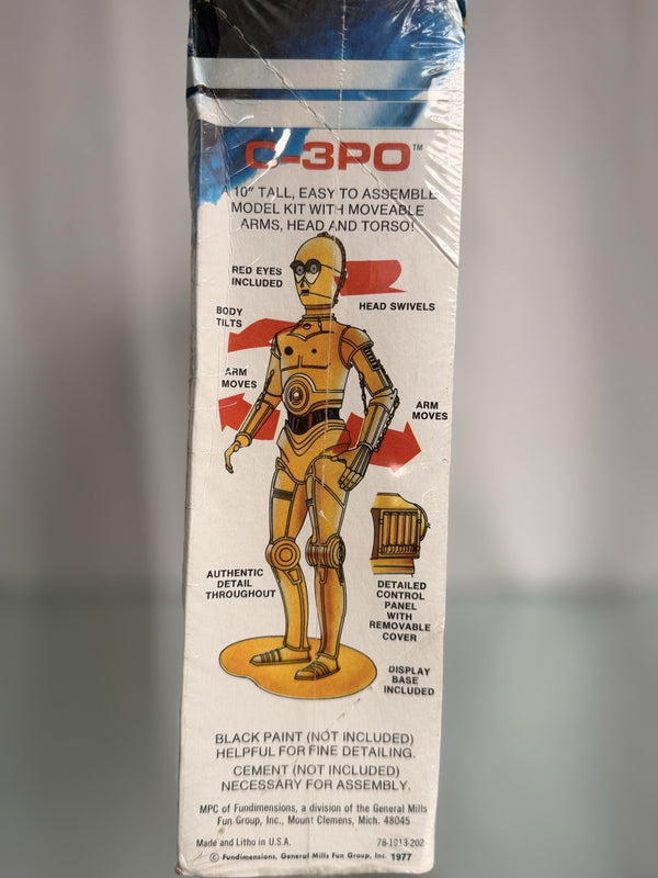 Vintage MPC Star Wars C-3PO See-Threepio Model Kit SEALED Authentic