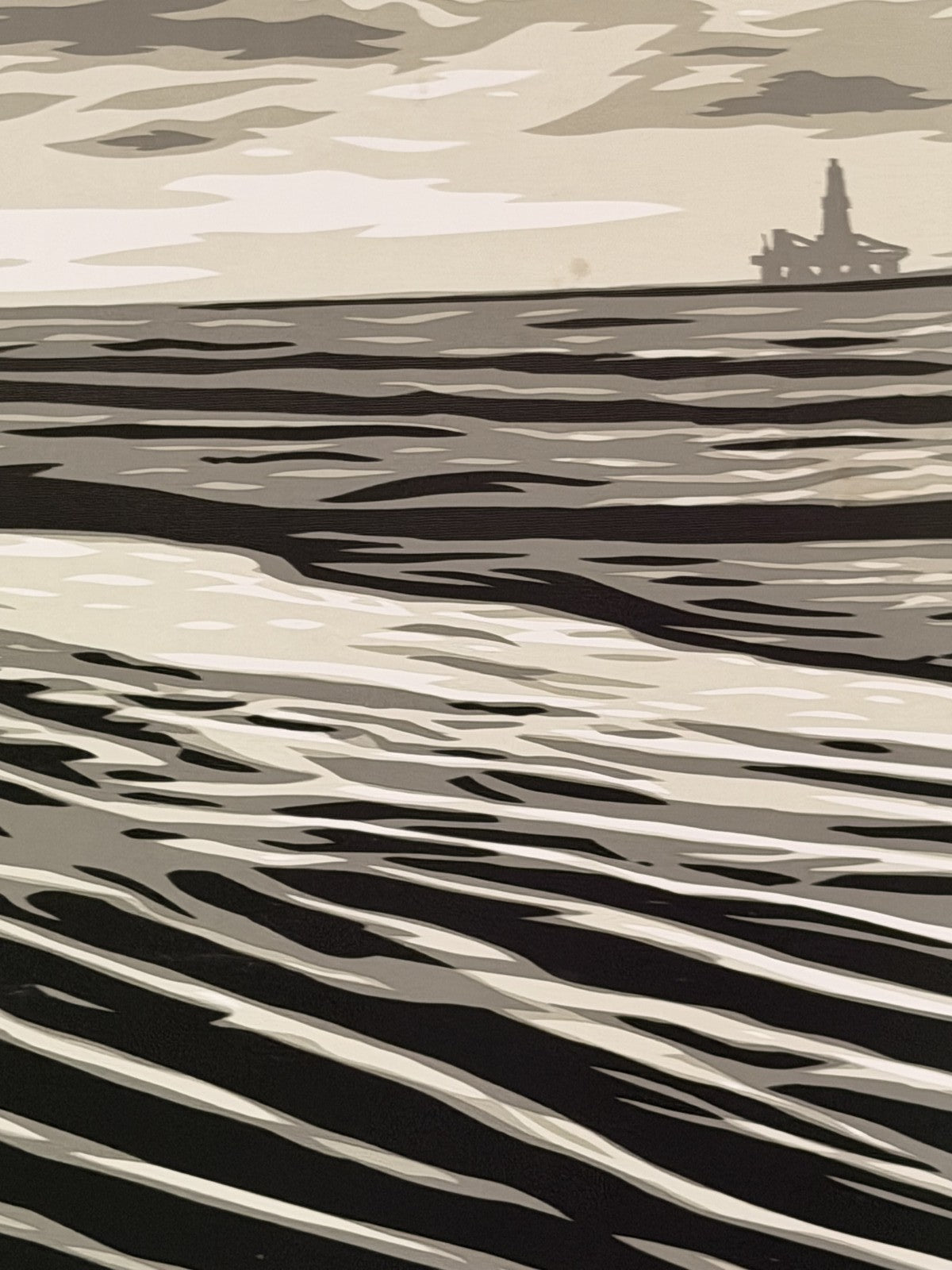 Shepard Fairey OBEY Wave of Distress Sepia Signed 148/200 Screen Print 24x18