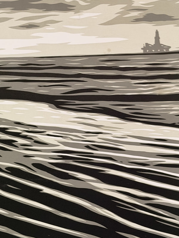 Shepard Fairey OBEY Wave of Distress Sepia Signed 148/200 Screen Print 24x18