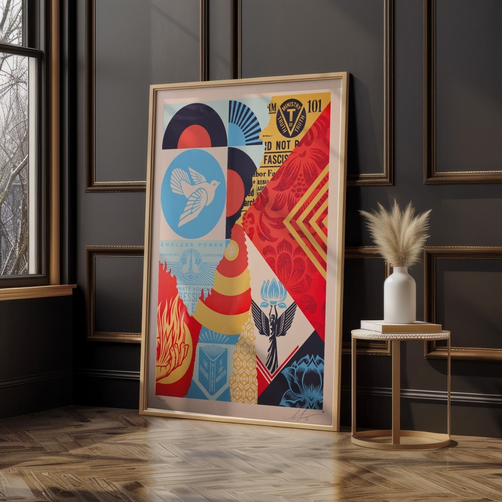 Shepard Fairey OBEY Factory Stacks Endless Power Screen Print S/N /350 2022