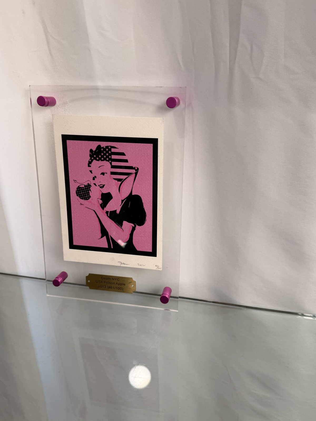 DEATH NYC USA Poison Apple 2012 Signed Ltd Ed Print 61/100 Display
