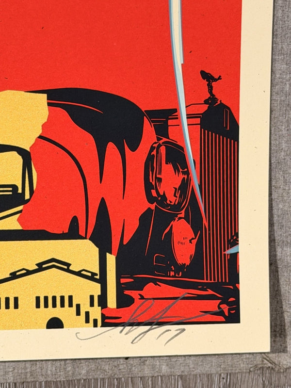 Shepard Fairey Fragile Cargo Signed Numbered Screen Print Obey Giant 357/450