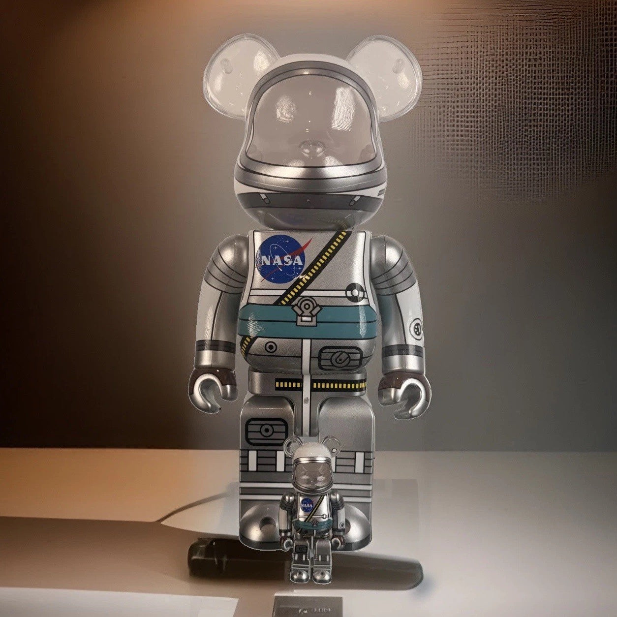 Bearbrick BE@RBRICK Mercury Astronaut 400% 100% Set NASA Medicom Toy Sealed New