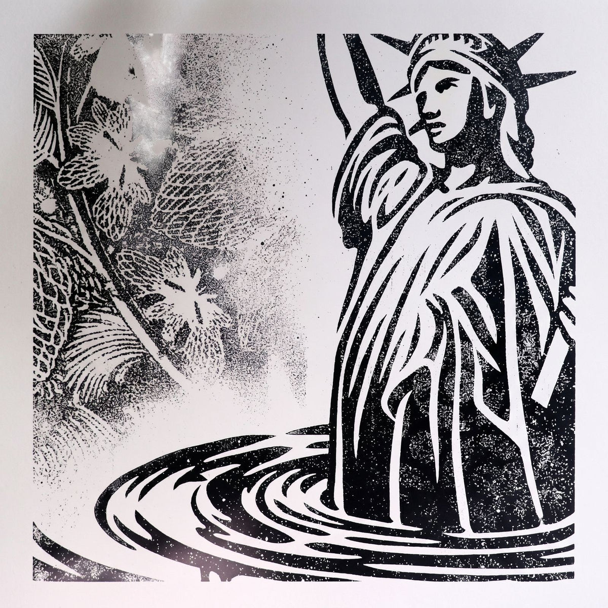 Shepard Fairey Sinking Liberty 2017 Signed Limited Edition #/400 Print