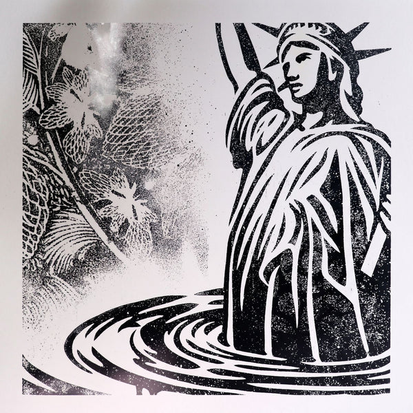 Shepard Fairey Sinking Liberty 2017 Signed Limited Edition #/400 Print