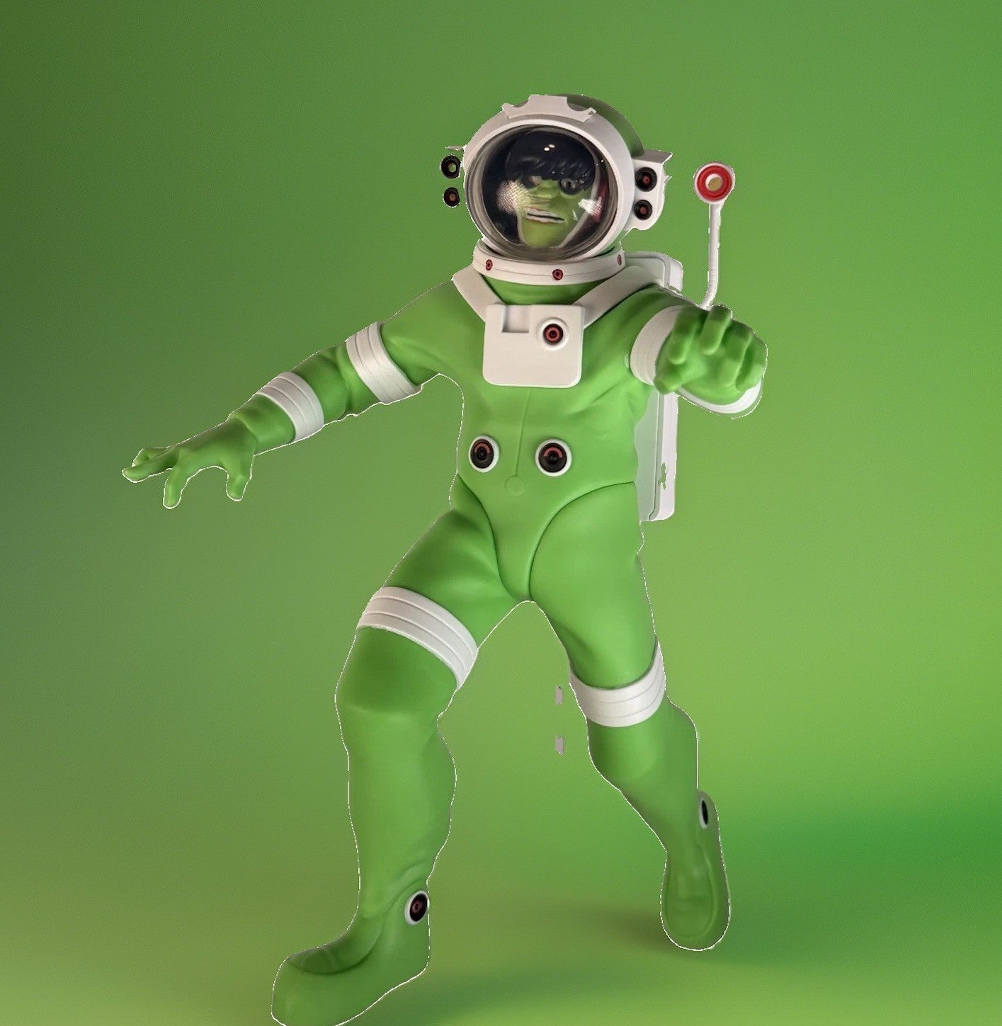 Superplastic Gorillaz Murdoc Niccals Cracker Island Spacesuit Vinyl Figure NIB