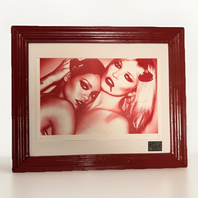 Death NYC — Kate Moss Rihanna Red Drip 2020 A/P Artist Proof Framed