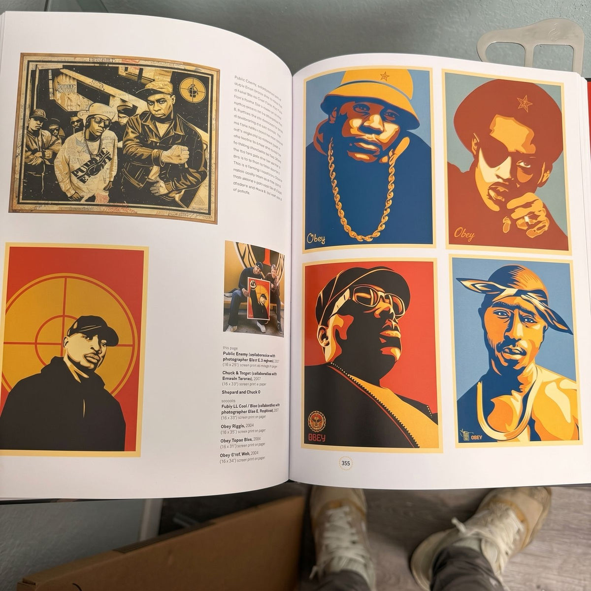 Signed Shepard Fairey OBEY Book with Rise Above Poster - Urban Art Collectible