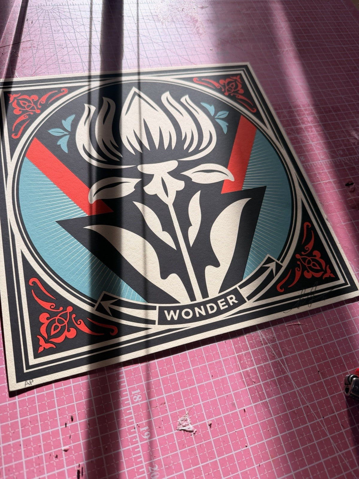 Shepard Fairey WONDER Artist Proof AP Revolutionary Love 2021 Signed Print