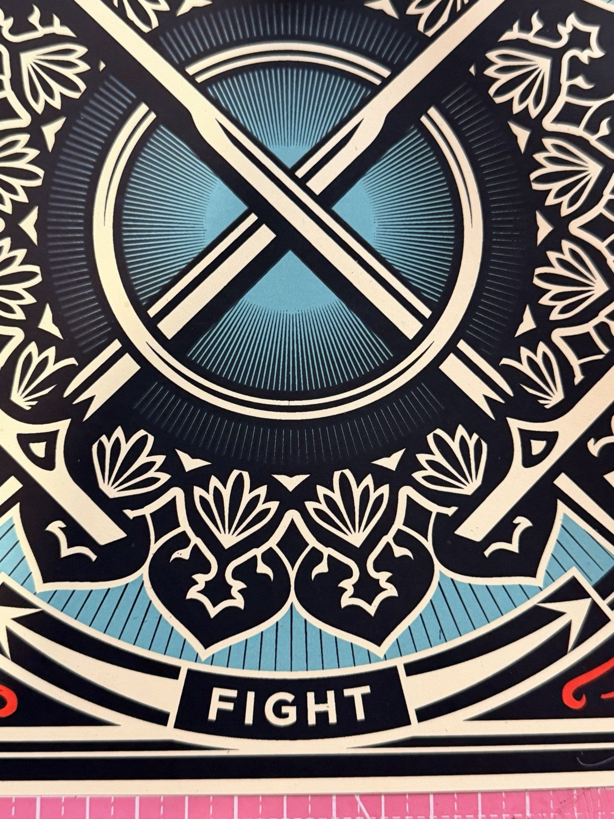 Shepard Fairey FIGHT Artist Proof AP Revolutionary Love 2021 Signed Print