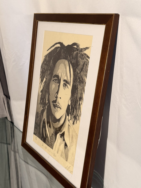 Shepard Fairey Bob Marley Signed Numbered Screen Print 2014 OBEY Framed #11