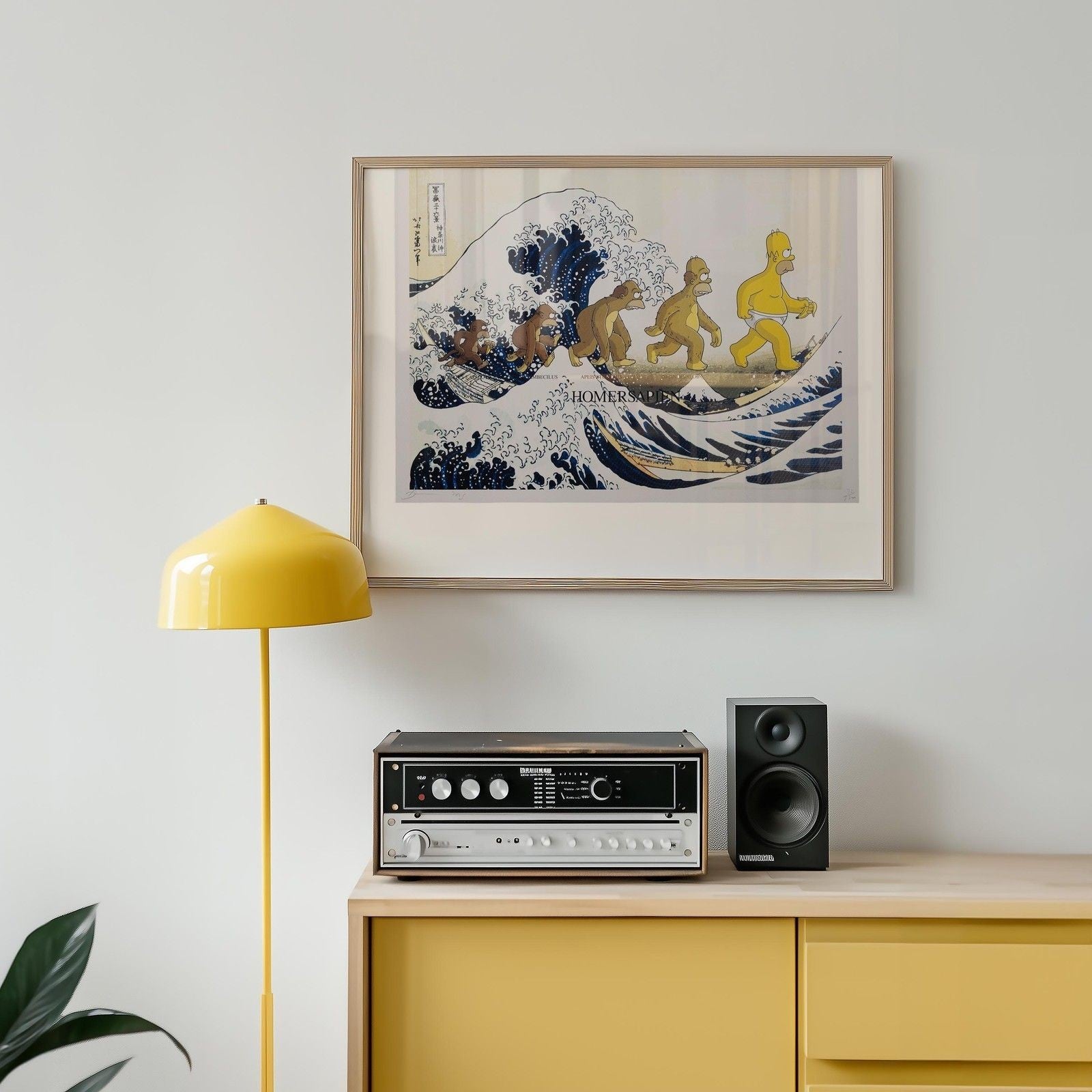 Homer Simpson Hokusai Great Wave Art Print, Hand-Signed Ltd Ed /100 by Death NYC