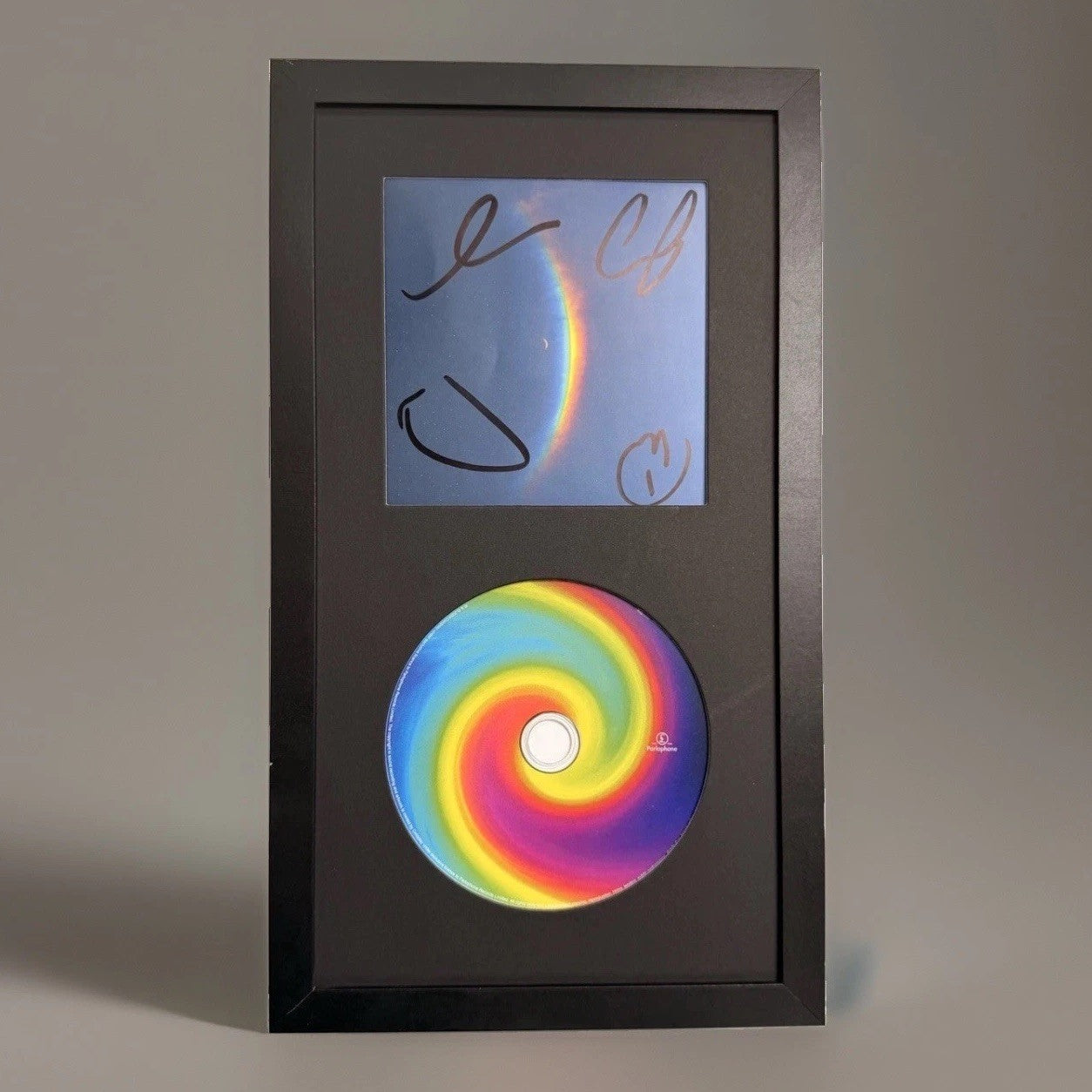 Coldplay Signed Moon Music CD Display Framed Band Autographs Parlophone