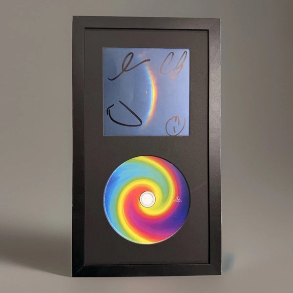 Coldplay Signed Moon Music CD Display Framed Band Autographs Parlophone