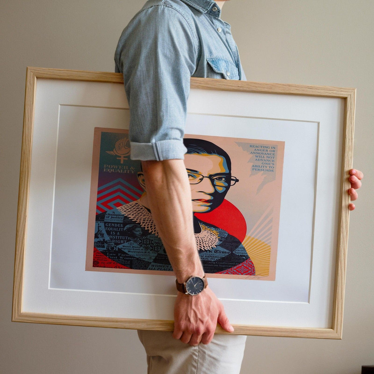 Shepard Fairey RBG A Champion of Justice Signed Limited Edition Print A/P 2021