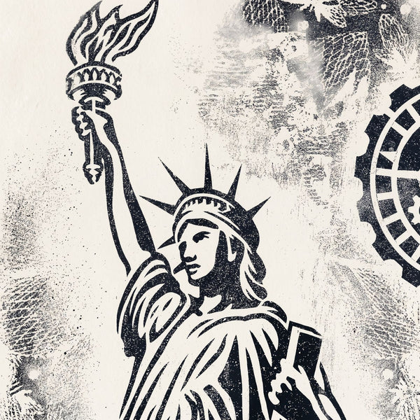 Shepard Fairey Sinking Liberty 2017 Signed Limited Edition #/400 Print
