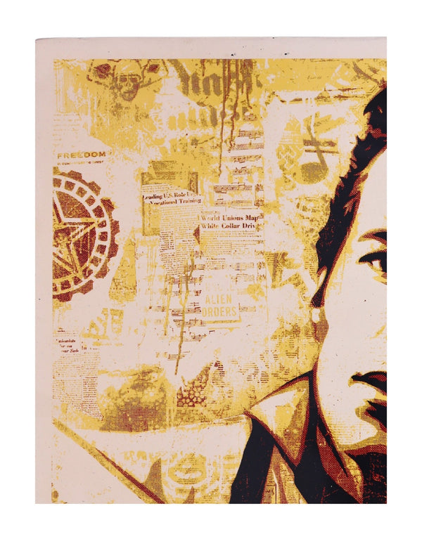Shepard Fairey Strummer Canvas Print 2010 Signed Limited Edition Screen Print