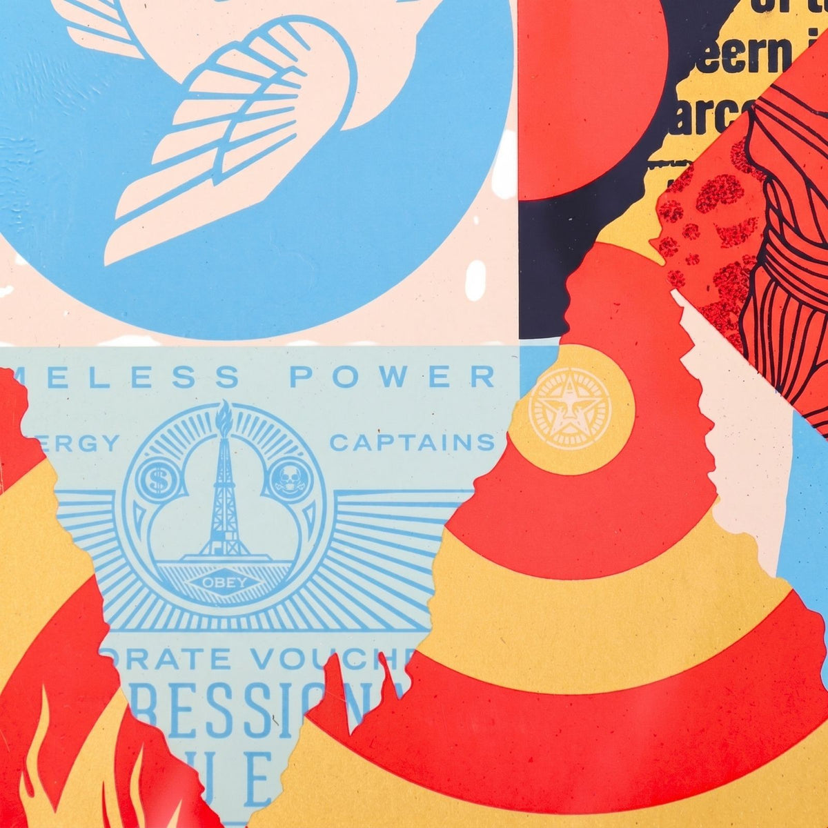 Shepard Fairey OBEY Factory Stacks Endless Power Screen Print S/N /350 2022