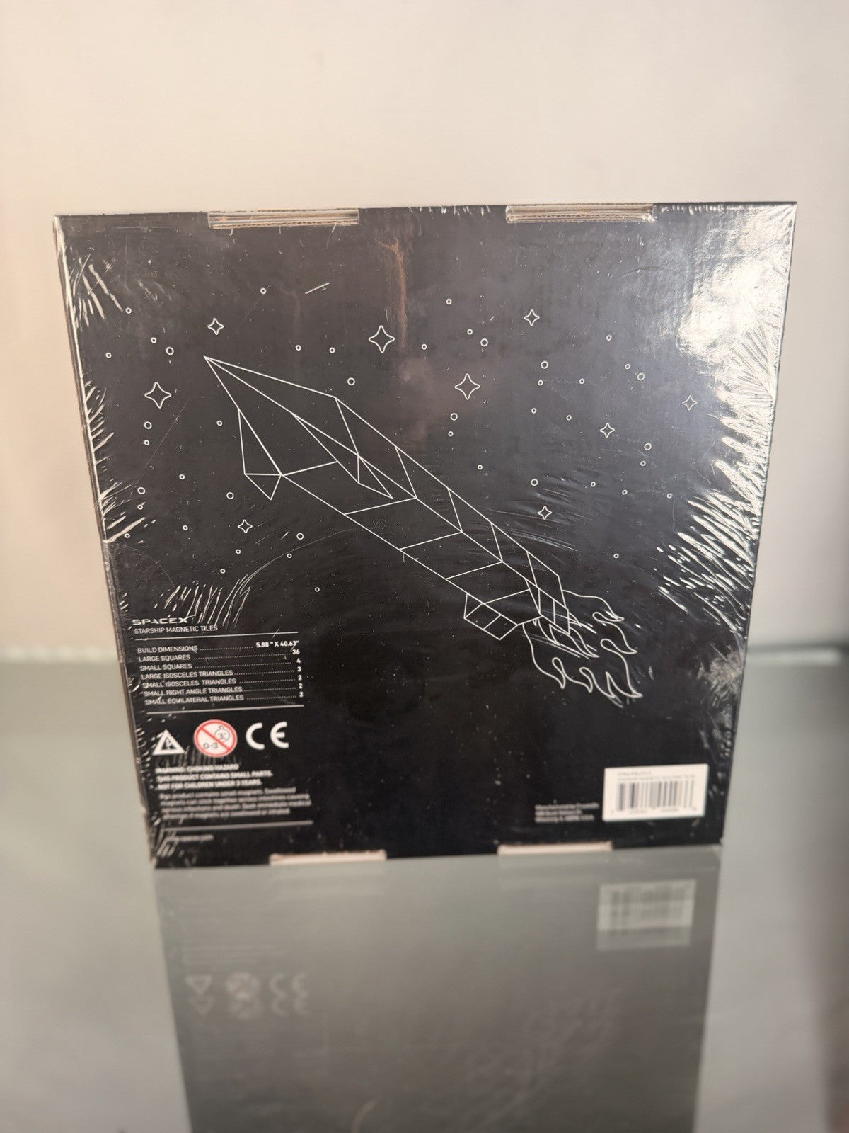SpaceX Starship Magnetic Building Tiles 49-Piece Set - New Sealed Official