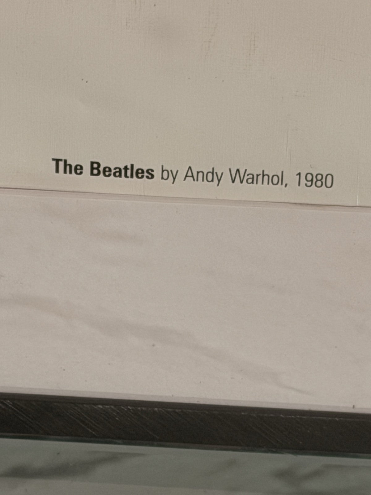 Andy Warhol The Beatles 1980 Vintage Poster Framed Pop Art Times Books Stokes