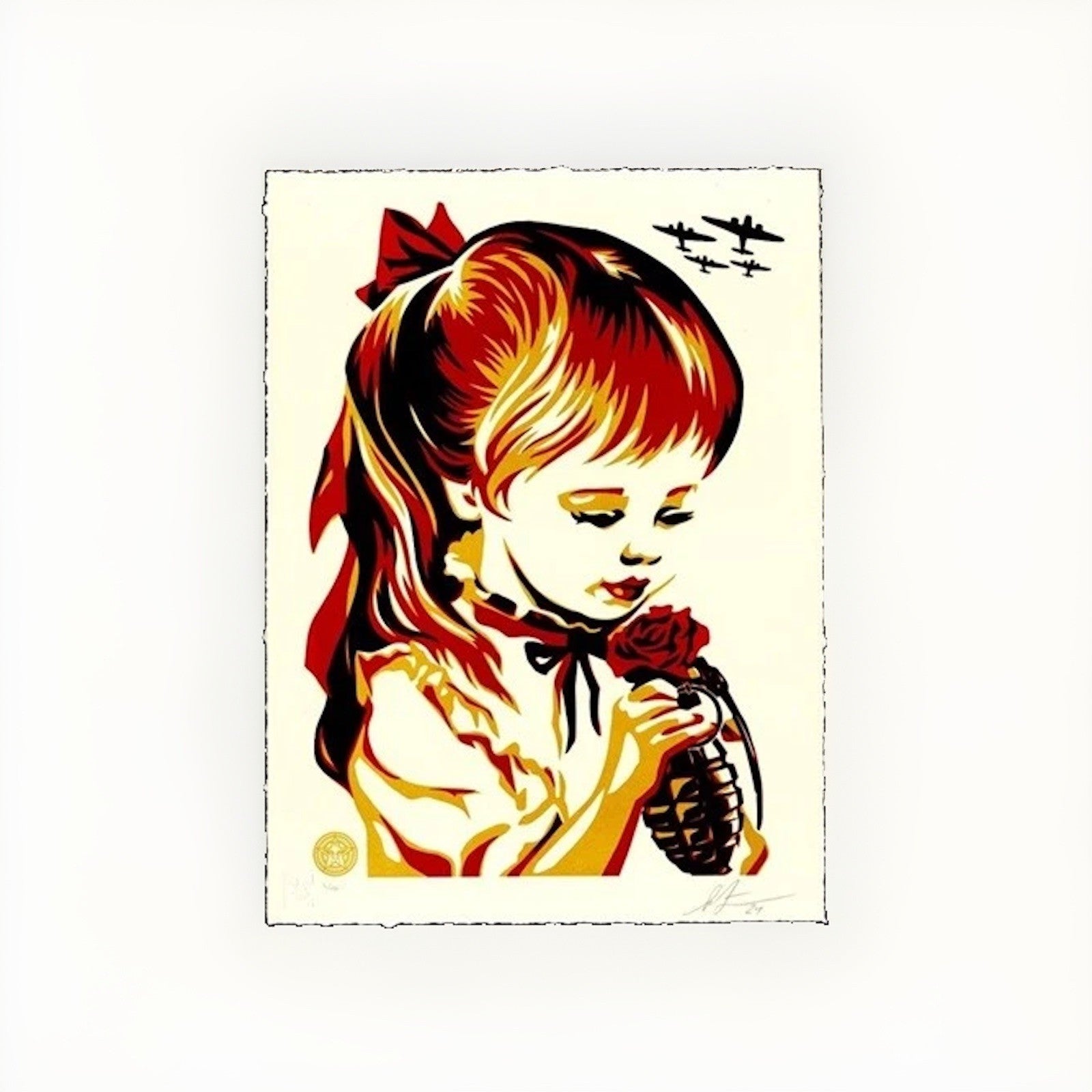 Shepard Fairey War By Numbers Signed Numbered Letterpress OBEY 2024 Ed 450