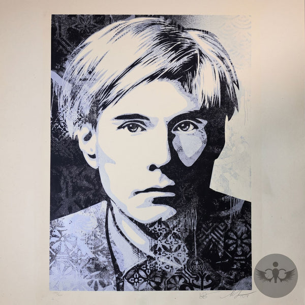 Shepard Fairey Warhol Collages Silver 2023 Signed Print | Limited Edition 300